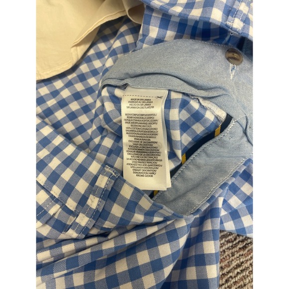 Polo Ralph Lauren Classic Fit‎ Gingham Plaid Skull Embroidered Size 52B NWT - Picture 7 of 14